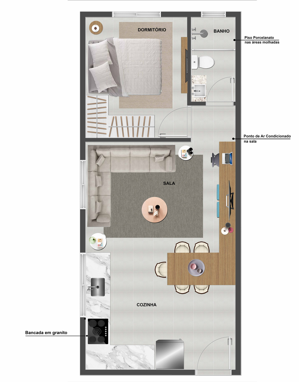 Apartamento à venda com 1 quarto, 24m² - Foto 29