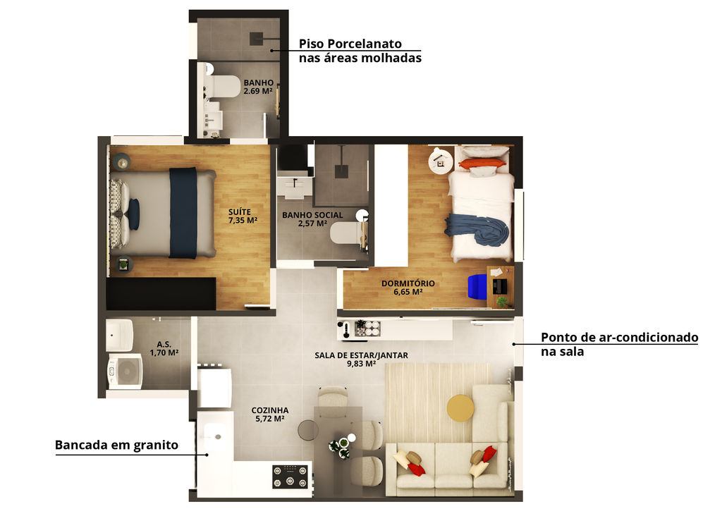 Apartamento à venda com 1 quarto, 24m² - Foto 33