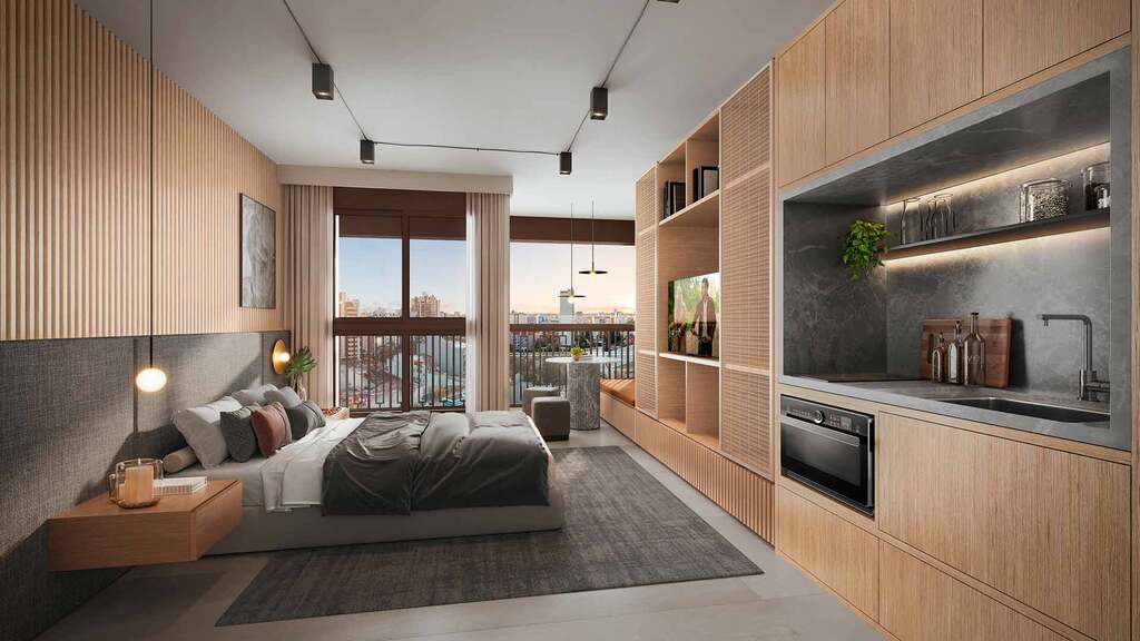 Studio à venda em São Paulo, Perdizes, com 1 quarto, 28m² - Renaldo Moura