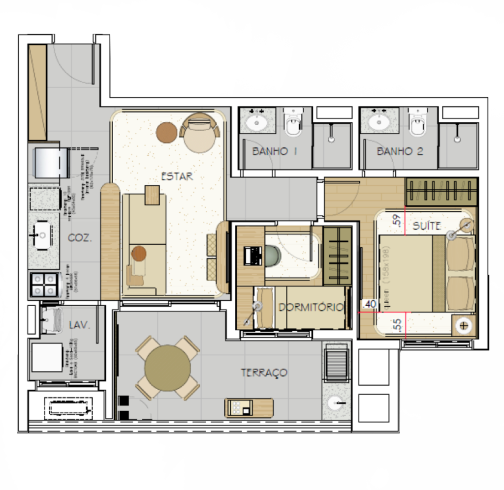 Cobertura à venda com 3 quartos, 198m² - Foto 4