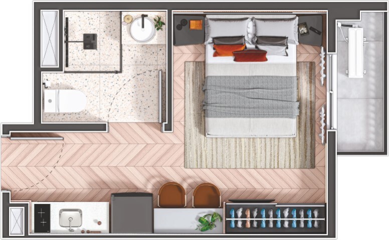 Apartamento, 2 quartos, 35 m² - Foto 18