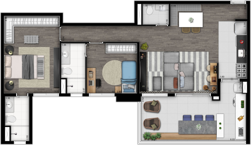 Apartamento, 3 quartos, 130 m² - Foto 26