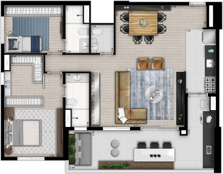 Apartamento, 3 quartos, 130 m² - Foto 27