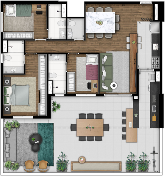 Apartamento, 3 quartos, 130 m² - Foto 29