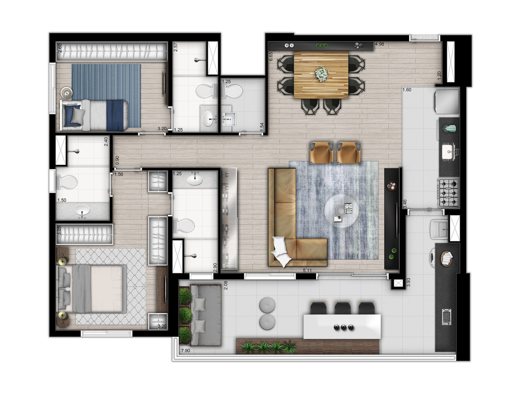 Apartamento, 3 quartos, 130 m² - Foto 30