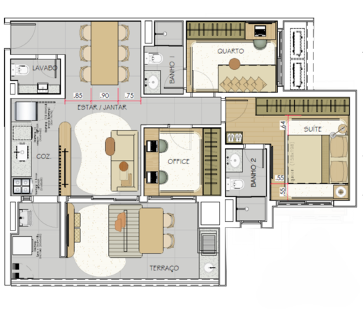 Cobertura à venda com 3 quartos, 198m² - Foto 8