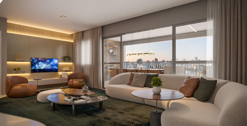 Apartamento à venda em São Paulo, Santo Amaro, com 4 quartos, 159,37m² - Renaldo Moura