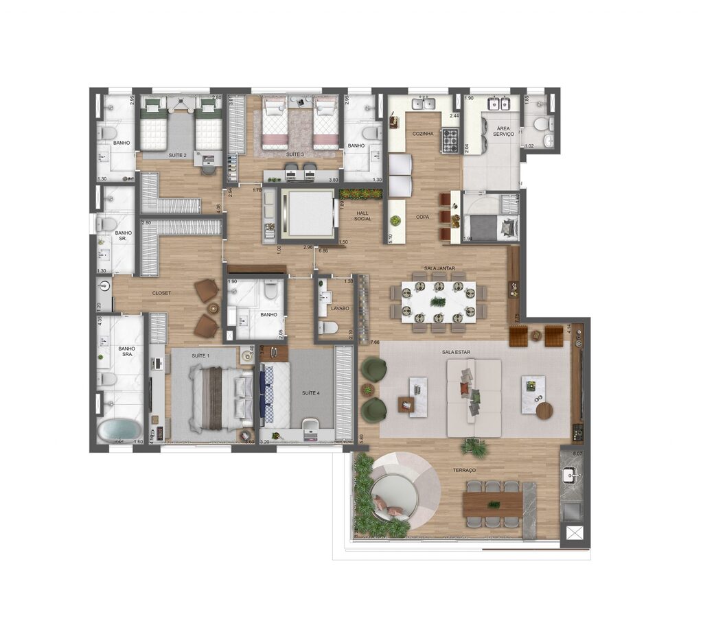 Apartamento, 4 quartos, 352 m² - Foto 20