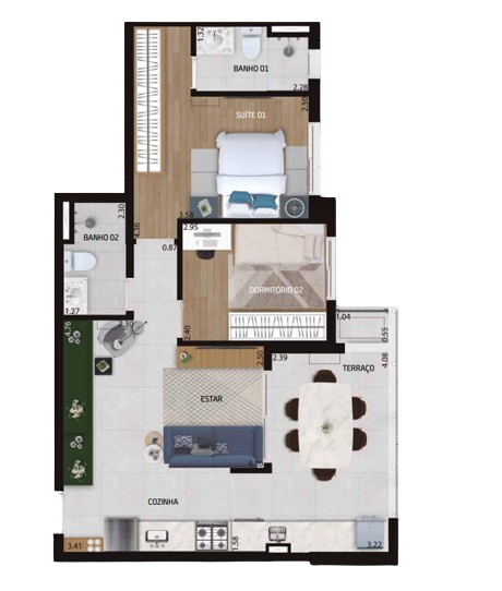 Apartamento, 2 quartos, 63 m² - Foto 17