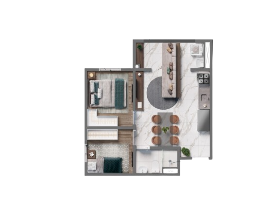 Apartamento à venda com 2 quartos, 41m² - Foto 16