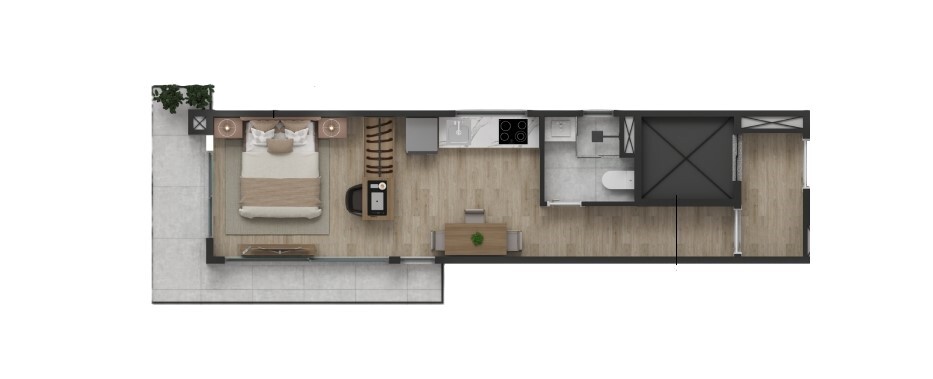 Apartamento, 1 quarto, 43 m² - Foto 9