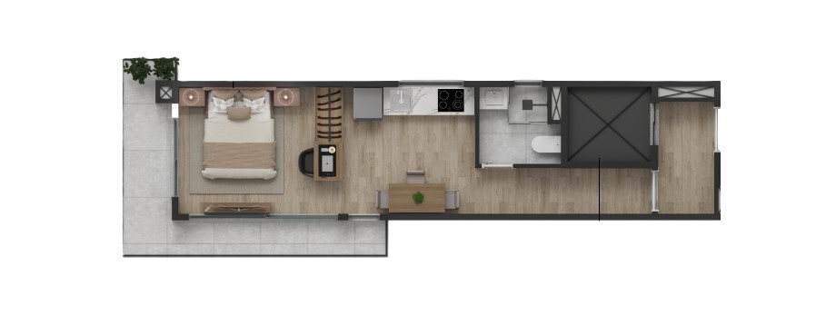 Apartamento, 1 quarto, 43 m² - Foto 10
