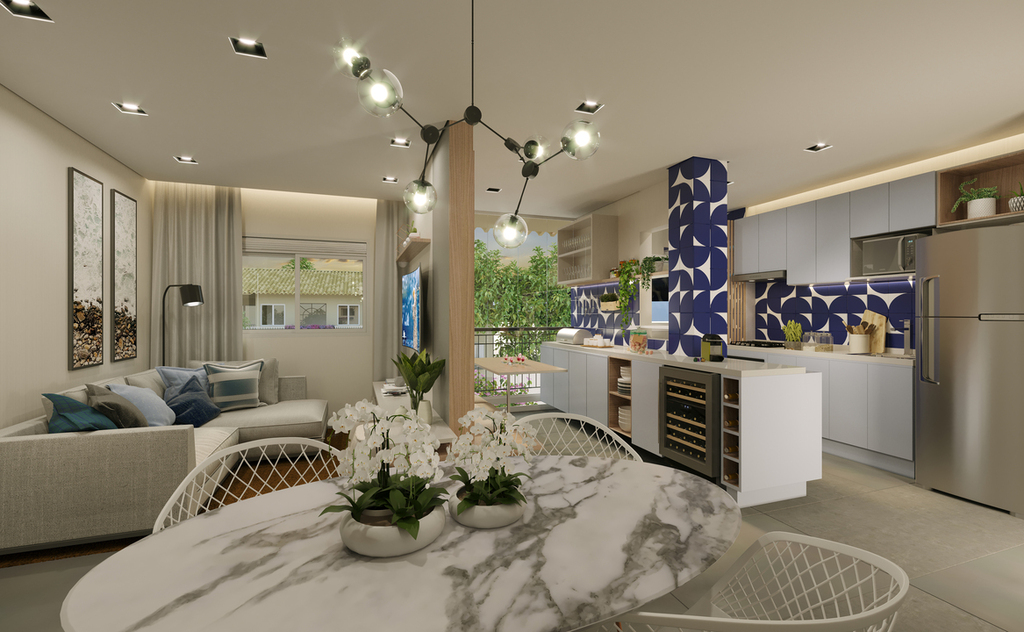 Apartamento à venda em Jundiaí, Chácara Recreio Santa Camila, com 2 quartos, 61,6m² - www.melhoresimoveisonline.com.br