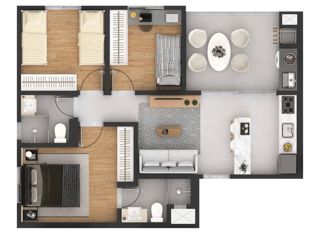 Apartamento, 2 quartos, 47 m² - Foto 43
