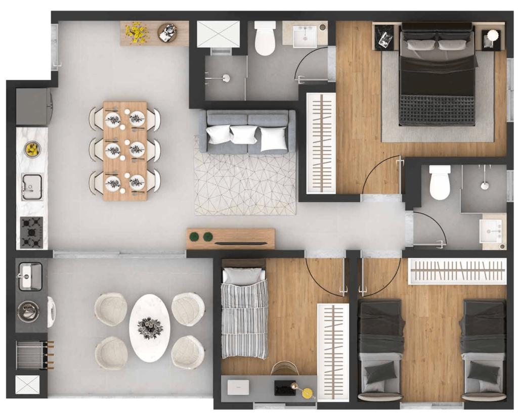 Apartamento, 2 quartos, 47 m² - Foto 44