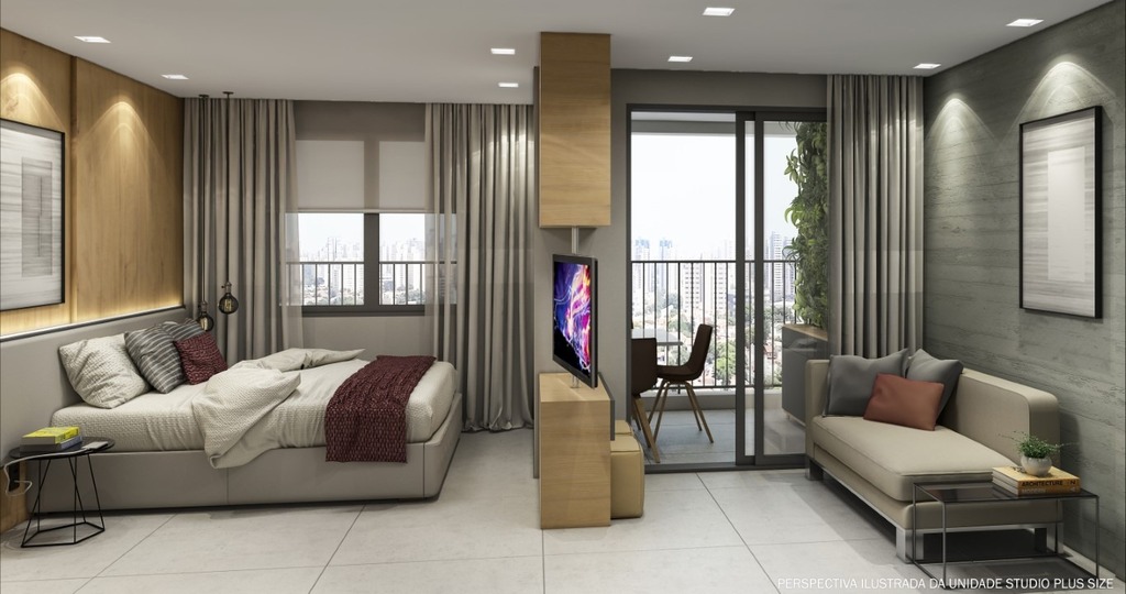 Apartamento à venda em São Paulo, Tatuapé, com 1 quarto, 28,29m² - Renaldo Moura