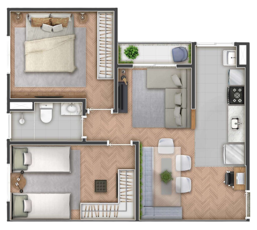 Apartamento, 2 quartos, 51 m² - Foto 20