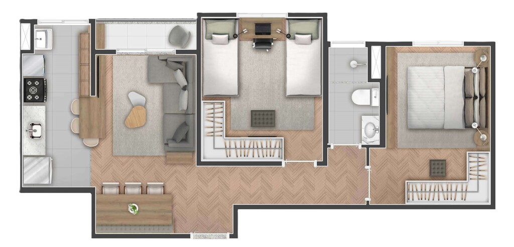 Apartamento, 2 quartos, 51 m² - Foto 21
