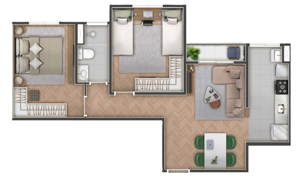 Apartamento, 2 quartos, 51 m² - Foto 22