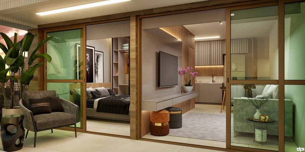 Apartamento à venda com 1 quarto, 33m² - Foto 3