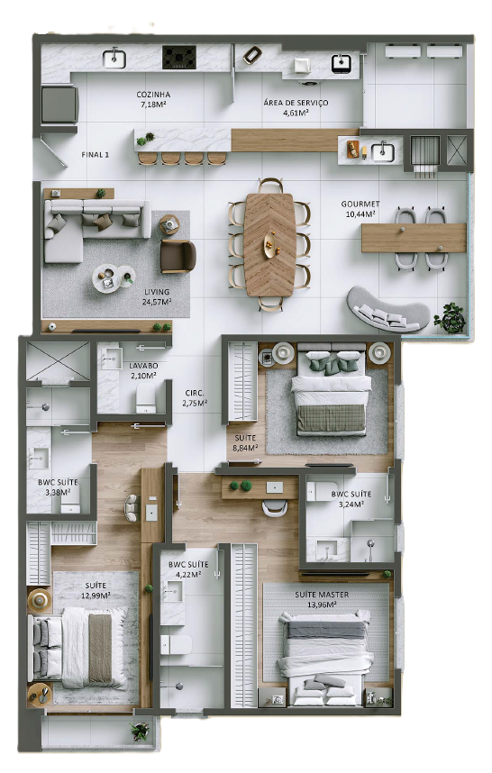 Apartamento, 2 quartos, 82 m² - Foto 16