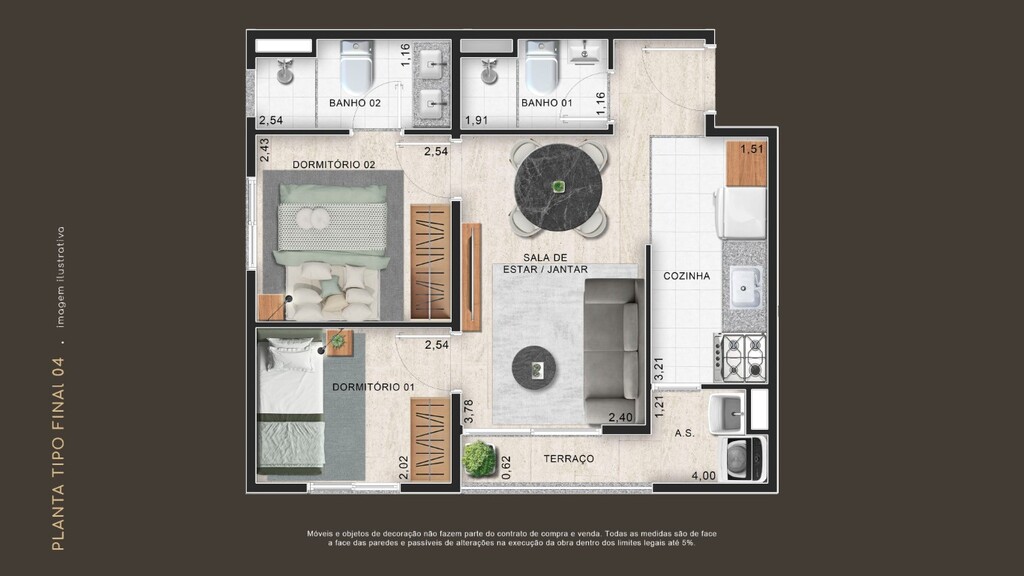 Apartamento, 2 quartos, 58 m² - Foto 18