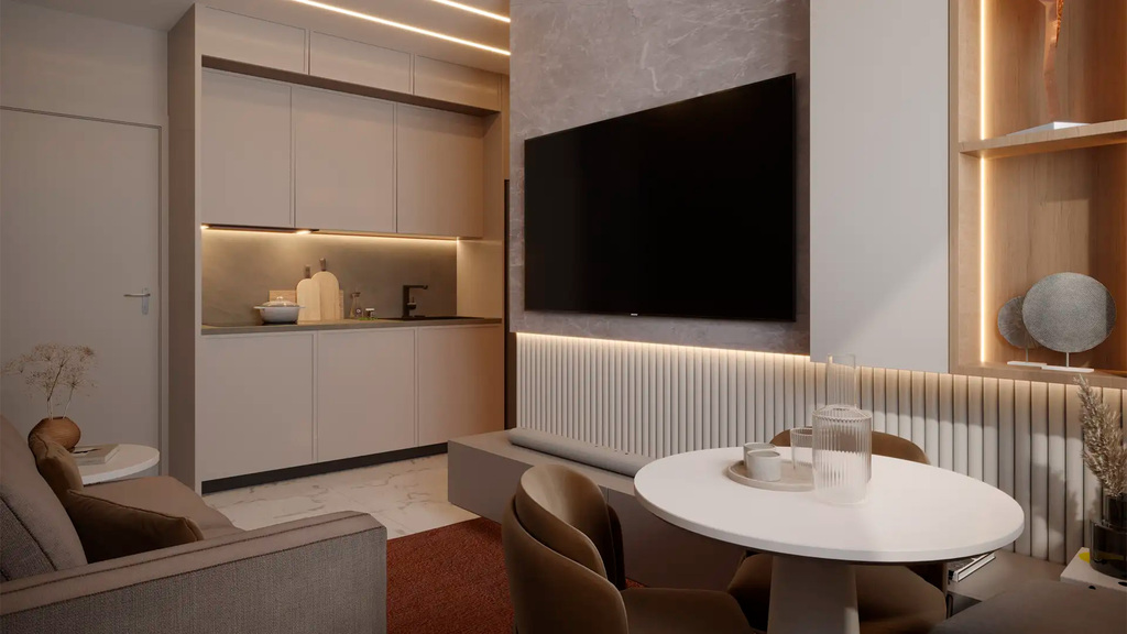 Apartamento à venda com 1 quarto, 29m² - Foto 3