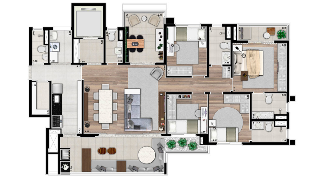 Apartamento, 4 quartos, 147 m² - Foto 17