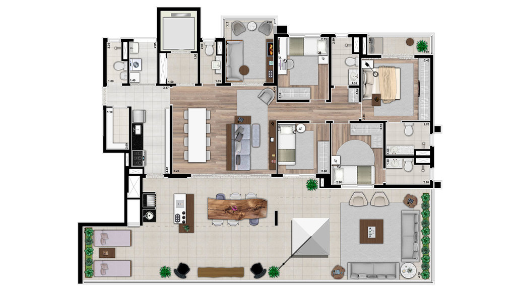 Apartamento, 4 quartos, 147 m² - Foto 19