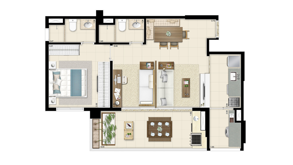 Apartamento, 3 quartos, 107 m² - Foto 30