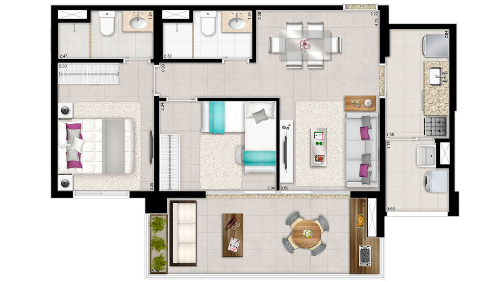 Apartamento, 3 quartos, 107 m² - Foto 31