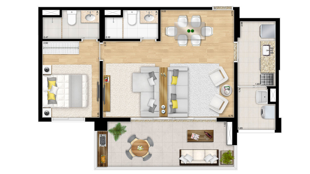 Apartamento, 3 quartos, 107 m² - Foto 32