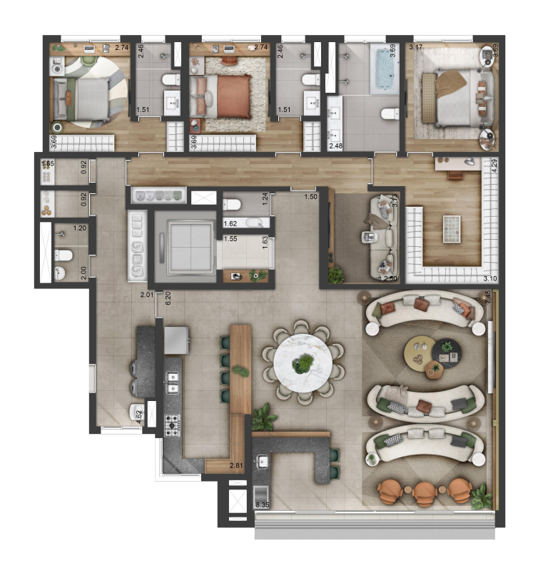 Cobertura à venda com 4 quartos, 470m² - Foto 17