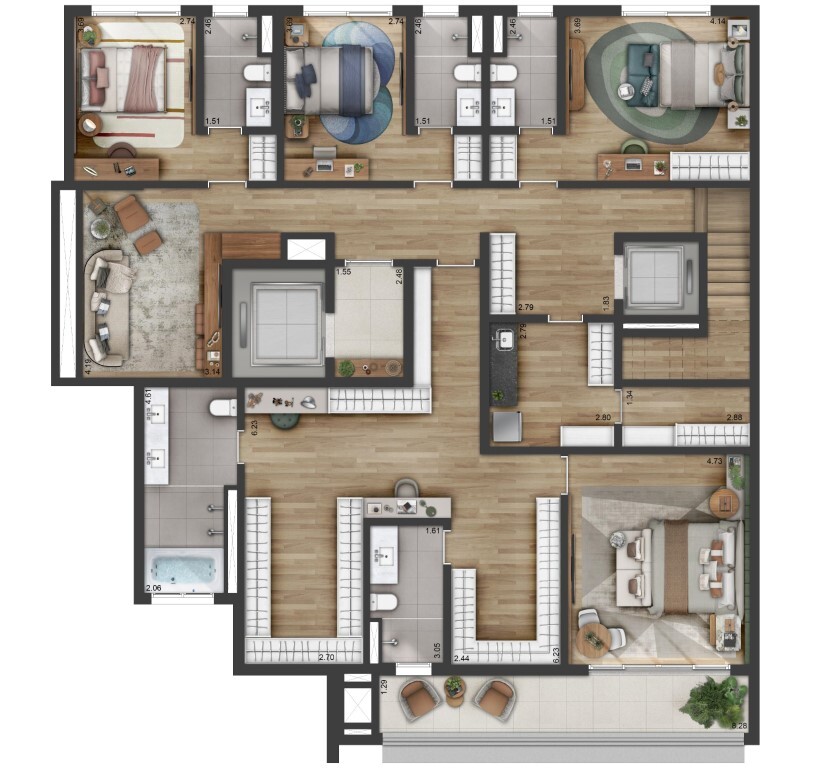 Cobertura à venda com 4 quartos, 470m² - Foto 22