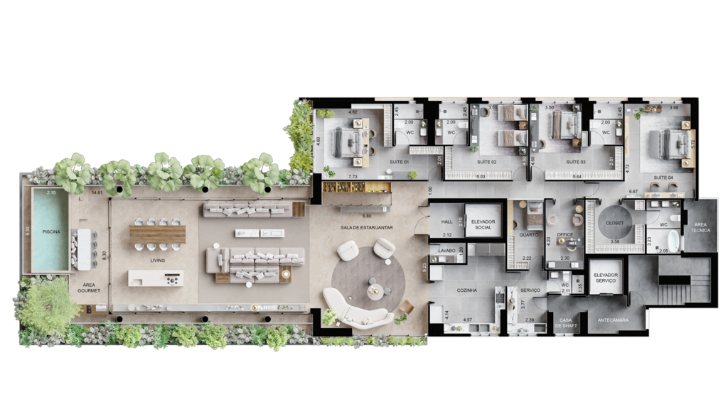 Apartamento à venda com 4 quartos, 340m² - Foto 27
