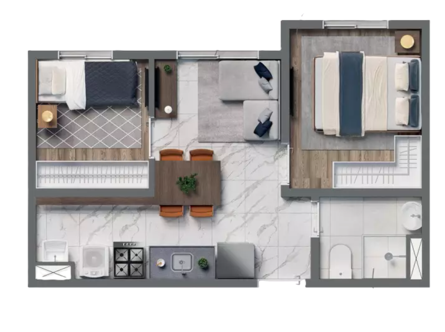 Apartamento à venda com 2 quartos, 36m² - Foto 15