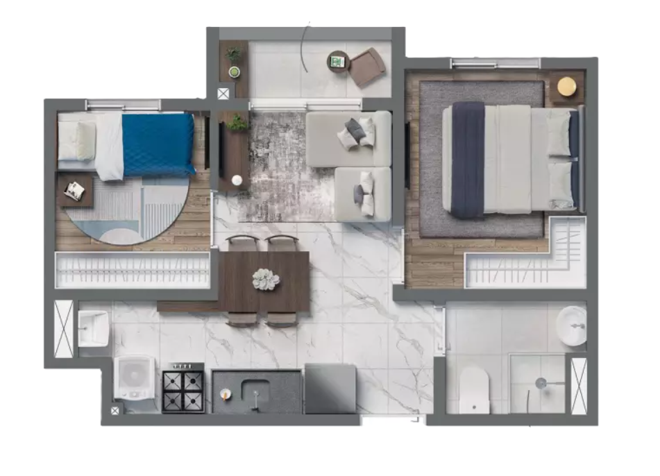 Apartamento à venda com 2 quartos, 36m² - Foto 16