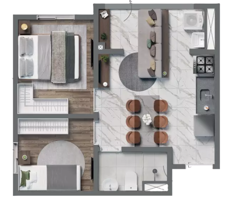 Apartamento à venda com 2 quartos, 36m² - Foto 19