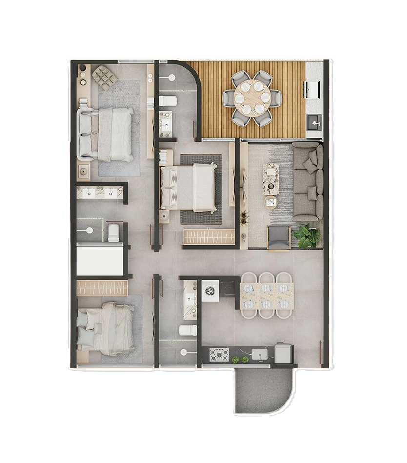 Apartamento à venda com 3 quartos, 91m² - Foto 14