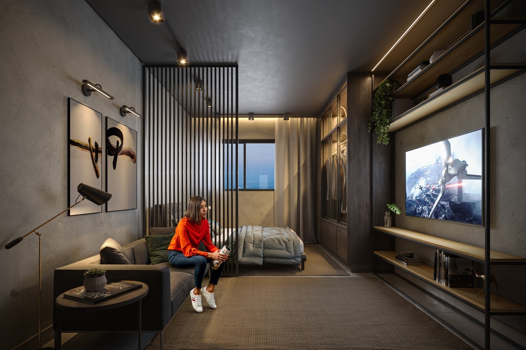 Apartamento Garden à venda em São Paulo, Liberdade, com 1 quarto, 23,4m² - Renaldo Moura