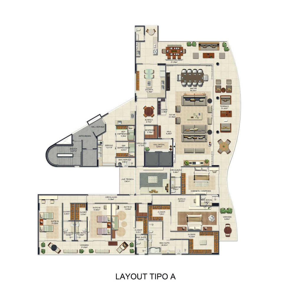Apartamento à venda com 5 quartos, 510m² - Foto 22