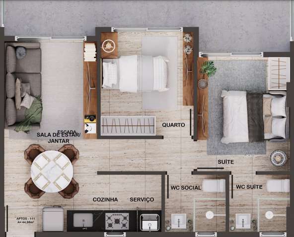 Apartamento à venda com 1 quarto, 32m² - Foto 16
