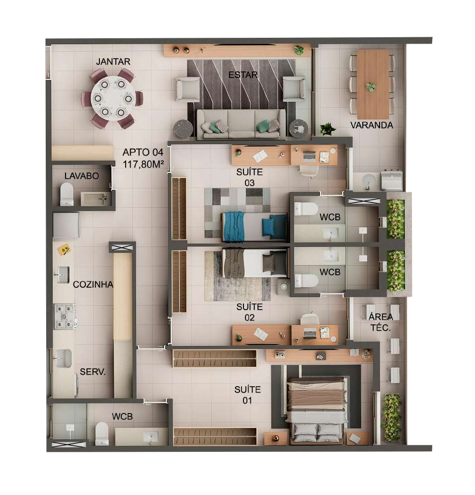 Apartamento, 3 quartos, 114 m² - Foto 30