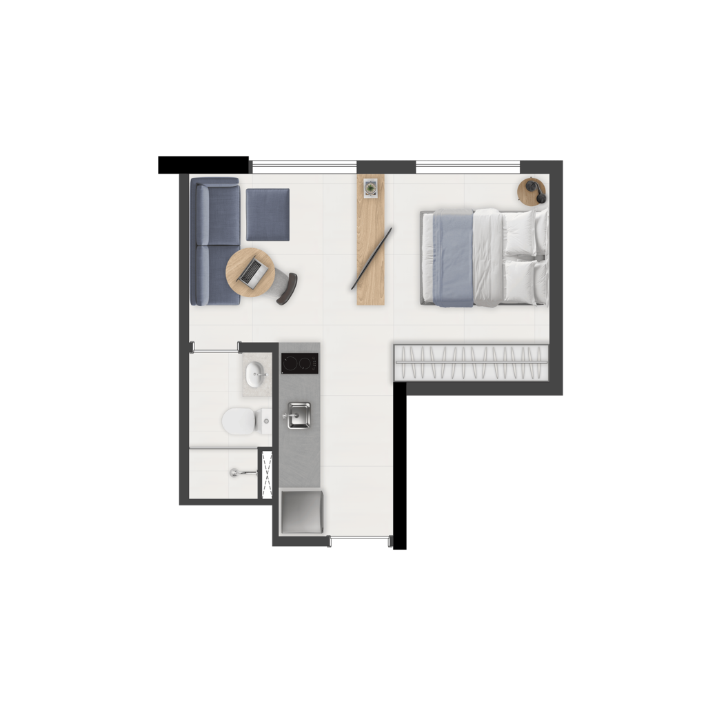 Apartamento, 1 quarto, 24 m² - Foto 40
