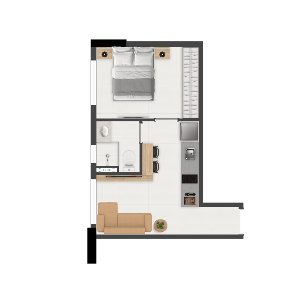 Apartamento, 1 quarto, 24 m² - Foto 42