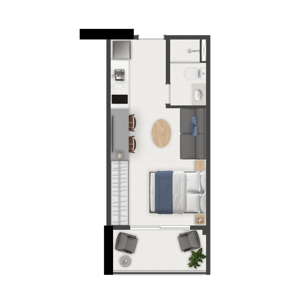 Apartamento, 1 quarto, 24 m² - Foto 43