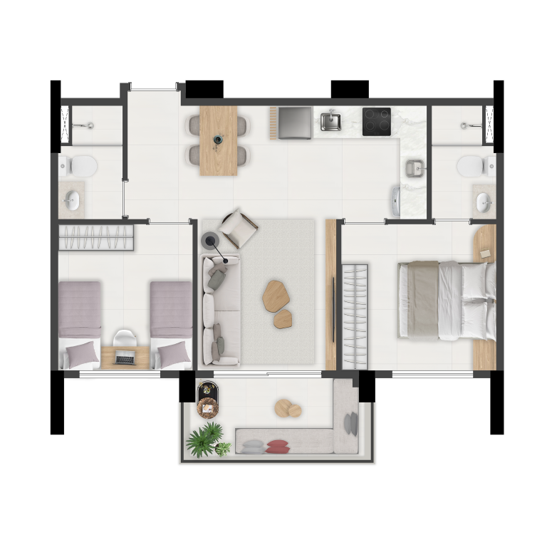 Apartamento, 1 quarto, 24 m² - Foto 45
