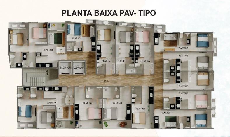 Apartamento à venda com 1 quarto, 20m² - Foto 19