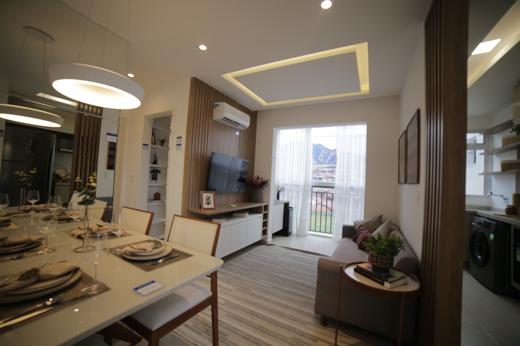 Living - Apartamento à venda em Serra, Morada de Laranjeiras, com 2 quartos, 51,93m²