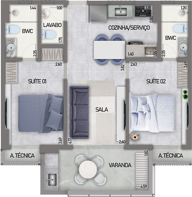 Cobertura à venda com 2 quartos, 131m² - Foto 22